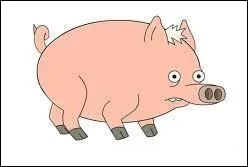 Comment s'appelle ce cochon rose ?