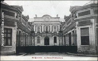 Avec ses 55971 habitants, saint-Quentin est-elle la prfecture du dpartement de l'Aisne ?