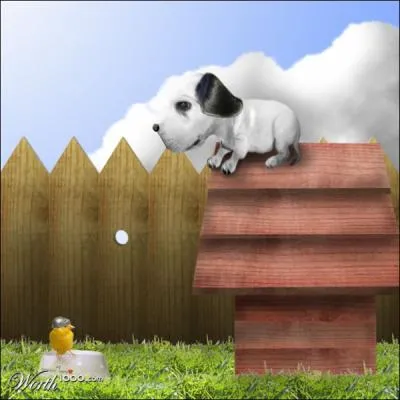 Il imite le chien de Charlie Brown !