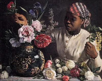 Femme et fleurs