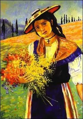 Jeune femme avec fleurs