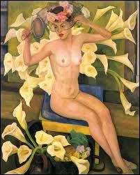 Nu aux fleurs (femme voile)