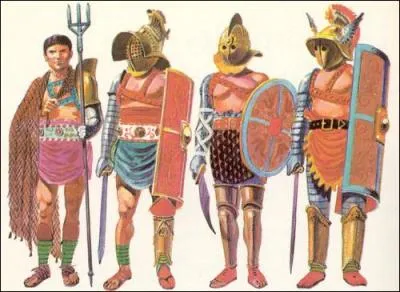 Les gladiateurs n'étaient pas tous équipés de la même manière. De quoi était muni le ''rétiaire'' ?