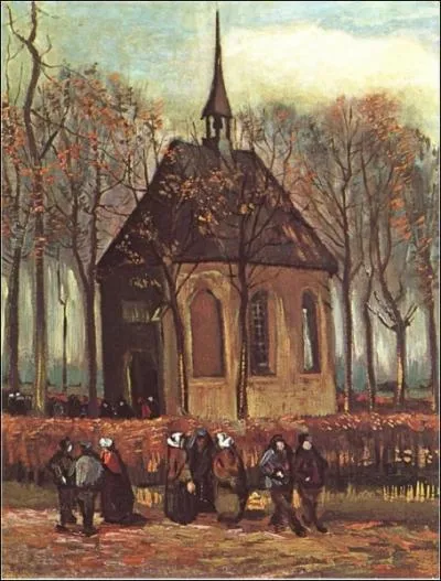 Sortie de l'Eglise rforme de Nuenen