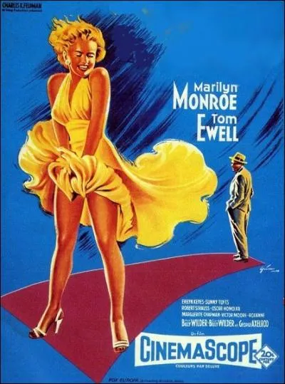 Film amricain de 1955 ralis par Bill Wilder avec Marilyn Monroe et Tom Ewell :