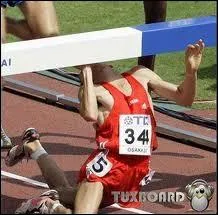 Arrt en plein lan... Cet athlte ne terminera certainement pas son...