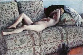 Femme nue tendue sur un divan