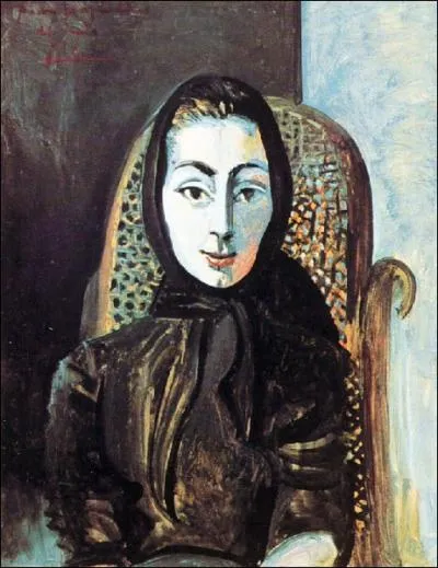 Jacqueline  l'charpe noire