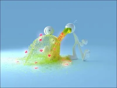 Berk, berk, berk ! C'est dgotant mais joli  la fois ! Combien y a-t-il de coeurs entiers, sans compter ceux qui sont par terre ?