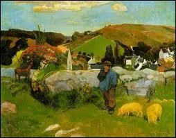 Le Gardien des Porcs, en Bretagne, 1890