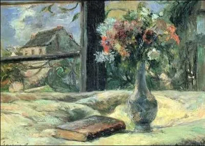 Vase de fleurs  la fentre