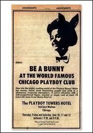 Les jeunes femmes recrutes pour tre bunnies (en photo une petite annonce de l'poque) taient  formes  (notamment  la gestuelle spcifique et aux formules d'accueil et commande) par ?