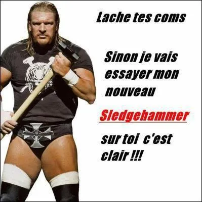 Triple H a t champion...