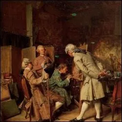 Les amoureux de la peinture - par une peintre acadmique franais (1815-1891) spcialiste de la peinture historique sous le Second Empire.