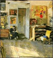 Madame Josse Hessel dans l'atelier de Vuillard - 1915 - par le nabi zouave.