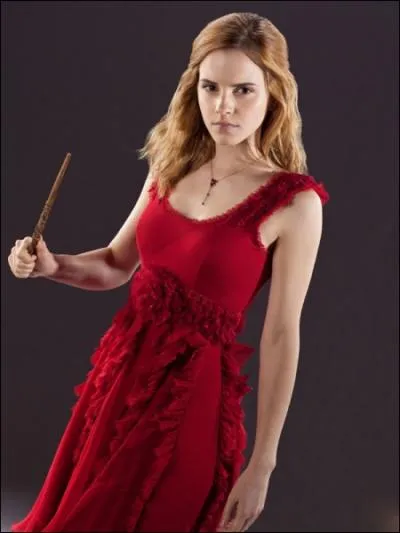 Pour finir, Hermione s'attire tous les regards avec sa superbe robe rouge, notamment ceux de Ron qui la dvore des yeux. Mais il n'est pas le seul, qui d'autre admire l'hrone ?