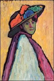 Voici son portrait réalisé par l'autre femme du groupe (1877- 962), compagne de Kandinsky. Quelle en est l'auteure ?