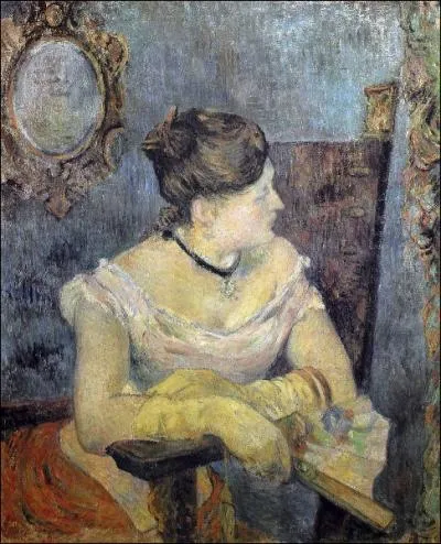Mette en robe du soir, 1884