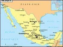 Quelle superficie avoisine le Mexique, Etat trs tendu ?