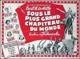 Quels sont les numéros qui font le nœud de l'histoire dans le film ''Sous le plus grand chapiteau du monde'' (1952) ?