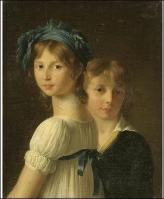 Portraits d'une soeur et d'un jeune frre