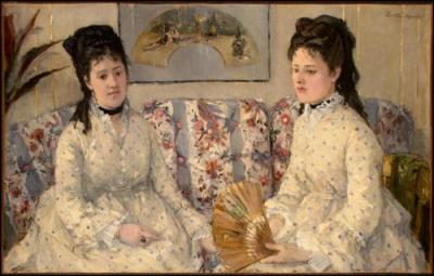 Deux soeurs sur un canap - 1869