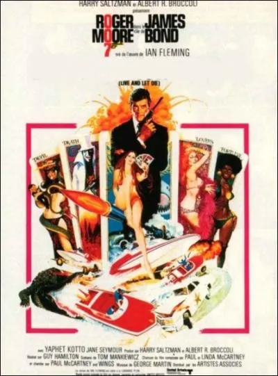 Premier James Bond avec l'acteur britannique Roger Moore, ralis en 1973 par Guy Hamilton ... .