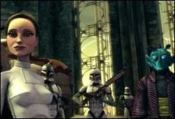 Dans l'pisode  Jedi Bombad  de la srie tl  The Clone Wars , quelle ruse utilise Padm pour tromper ses geoliers ?