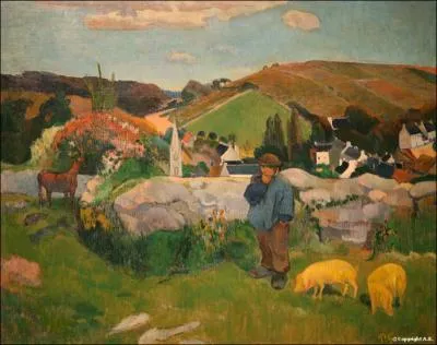 Qui a peint Enclos  cochons ?