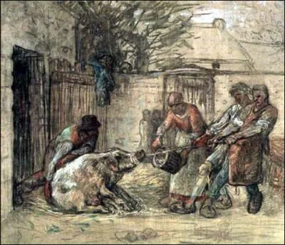 A qui doit-on l'oeuvre Mort du cochon ?