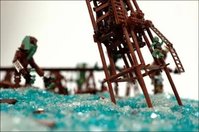 Durant cette rude bataille, Frodon est attir dans un pige par Gollum ...