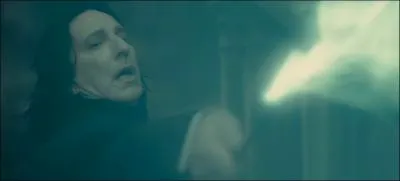 Sur qui Rogue pointe-t-il sa baguette ?