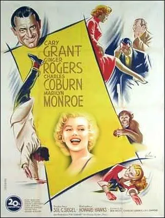 Film ralis par Howard Hawks en 1952 avec Cary Grant, Ginger Rogers, Charles Coburn ... .