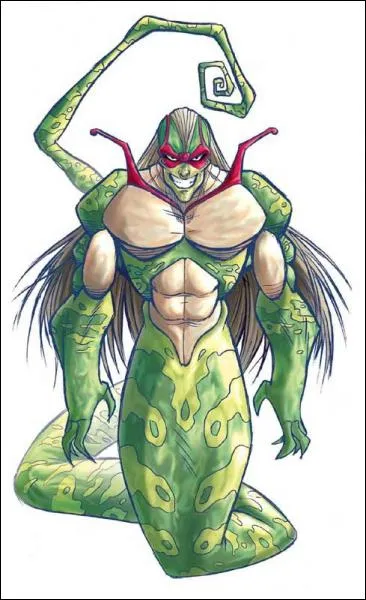 Comment se nomme le serpent gant qui peut se transformer en humain et qui suit tout le temps le frre de la princesse ?