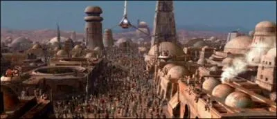 Toujours dans Star Wars, c'est la capitale de la plante Tatooine.