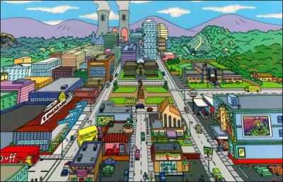 Villes des Simpsons.