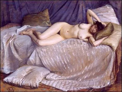 Femme nue tendue sur un divan, 1873