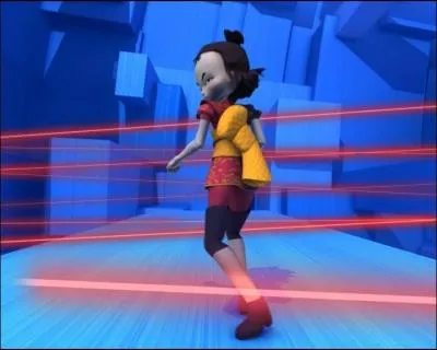 Dans le cinquime territoire si l'on se fait toucher par un rayon laser, combien de points de vie perd-on ?