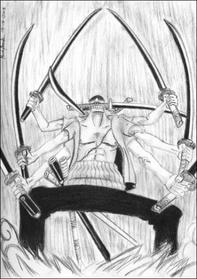 Comment s'appelle la technique  neuf sabres de Zoro ?