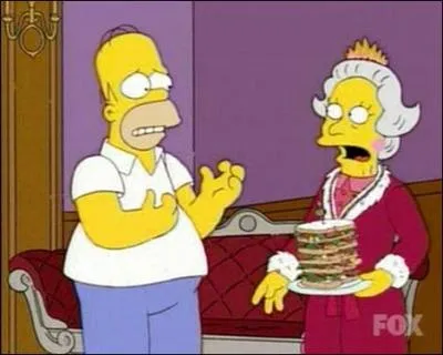 A quelle condition Homer peut-il rentrer chez lui de Londres ? (Il avait renvers la reine d'Angleterre )