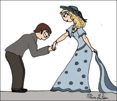 Pour terminer la soire, le fameux baisemain.  qui n'est-il pas adress ? (Attention messieurs : ne levez jamais la main mais inclinez-vous vers elle, non pour l'embrasser mais pour l'effleurer. )