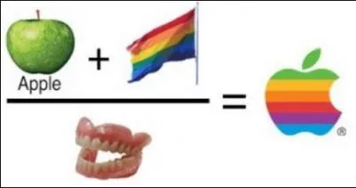 Quelle marque informatique est reprsente sous forme d'quation rbus sur cette image ?