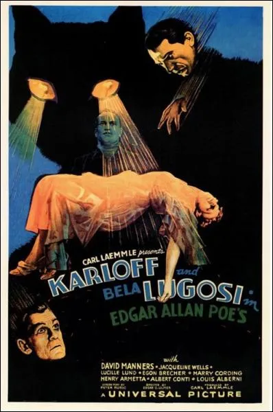 Film d'horreur amricain de 1936 ralis par Edgar G. Ulmer avec Boris Karloff et Bela Lugosi ... .