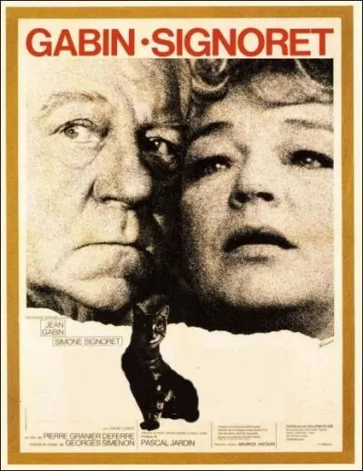 Film ralis en 1971 par Pierre Granier-Deferre d'aprs un roman de Georges Simenon, avec Jean Gabin et Simone Signoret ... .