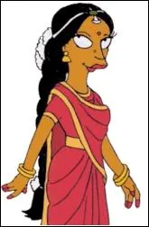 Comment s'appelle la femme d'Apu ?