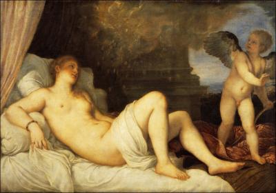 Quelle amante de Jupiter est reprsente  travers cette peinture de Titien ?