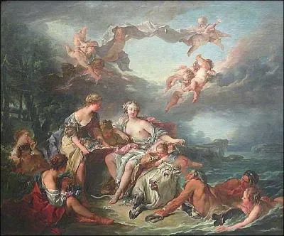 Quelle scne mythologique est reprsente  travers cette peinture de Boucher ?