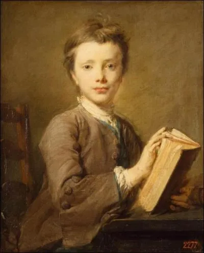 Portrait d'un garon avec un livre, 1740