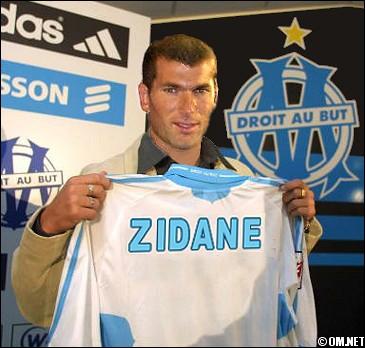 Zidane a commenc sa carrire  l'OM.
