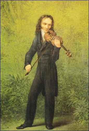Compositeur italien et  le plus grand violoniste jamais connu  (1782-1840), il a inventé les techniques modernes du violon et influencé tous les compositeurs pour violon après lui.